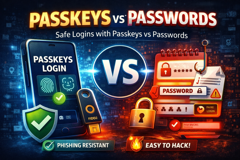 Passkeys vs Passwords: What They Are, How They Work, and How to Set Them Up (2026)