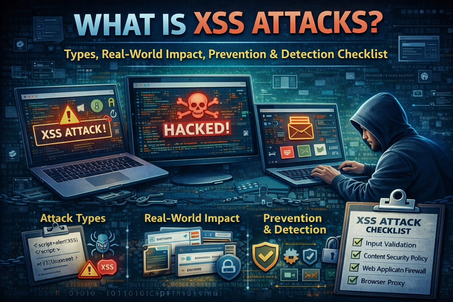 What is XSS Attacks Types, Real-World Impact, Prevention & Detection Checklist