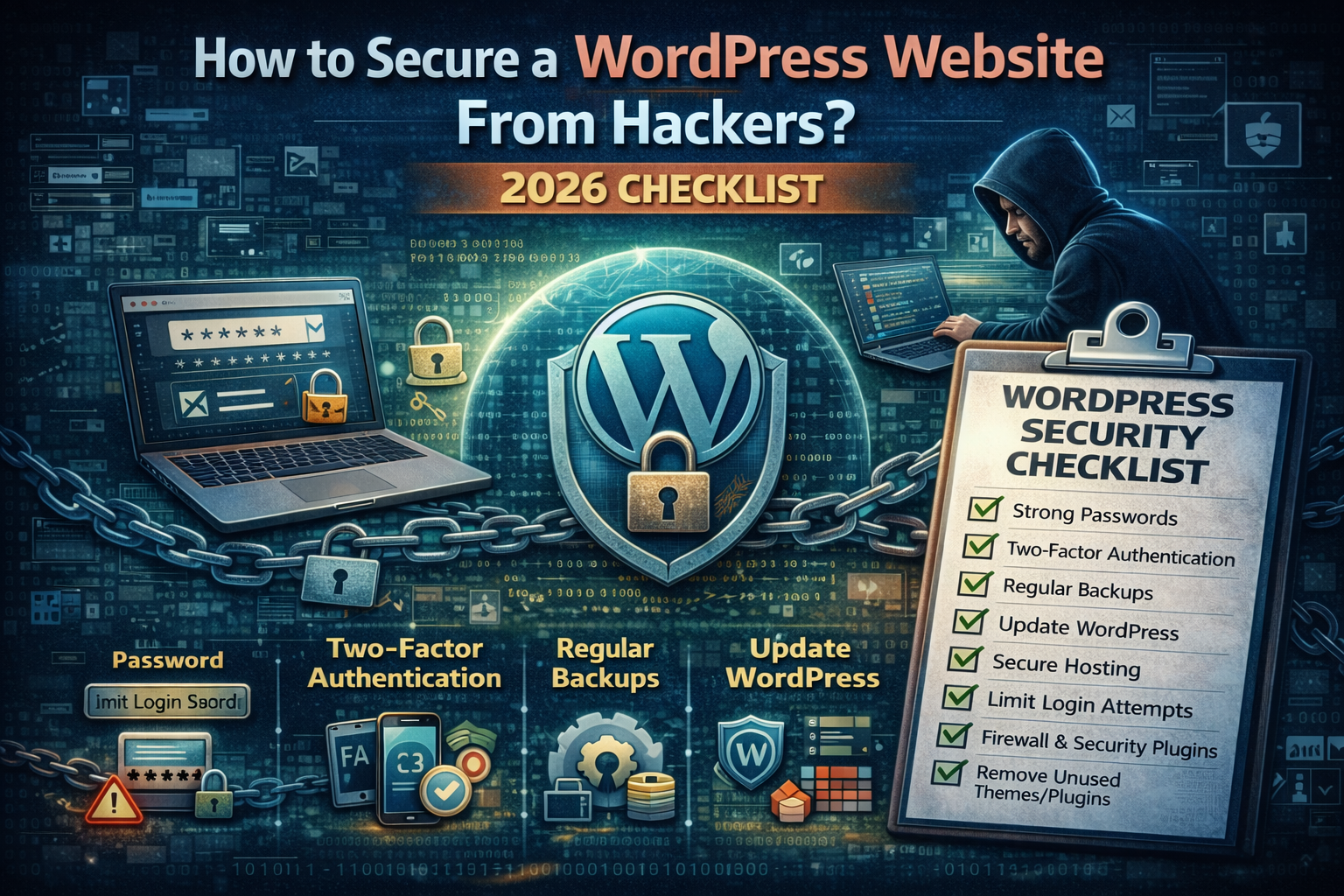 How to Secure a WordPress Website From Hackers?2026 Checklist