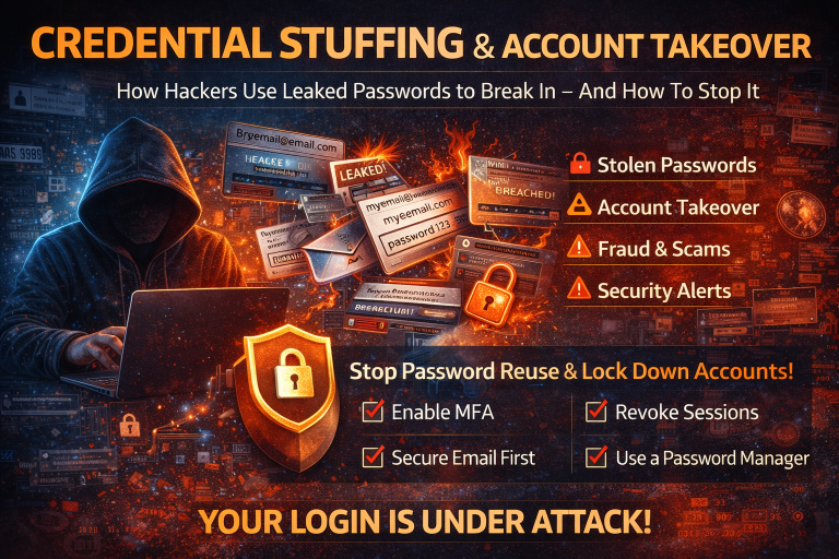 Credential Stuffing & Account Takeover: How Hackers Use Leaked Passwords (And How to Stop It)