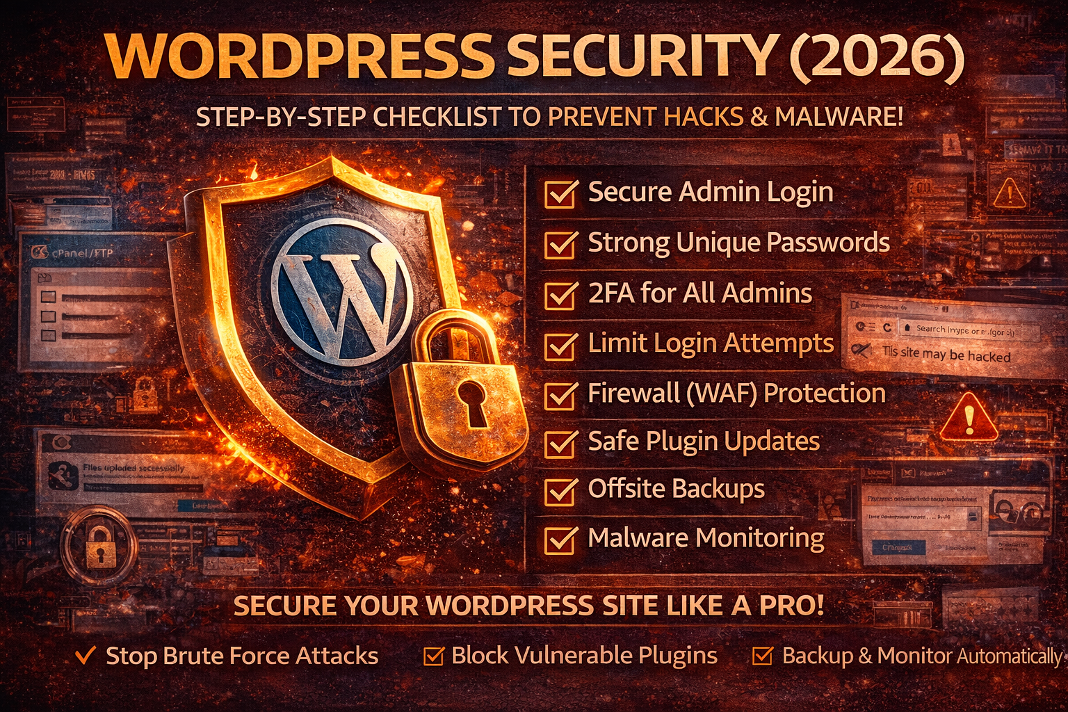 WordPress Security (2026): The Ultimate Step-By-Step Checklist to Stop Hacks and Malware