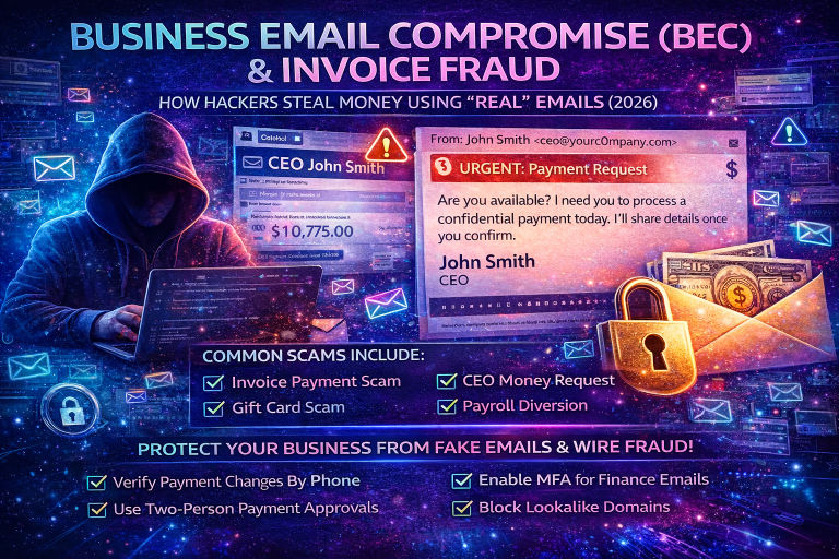 Business Email Compromise (BEC) in 2026: The Complete Guide to Invoice Fraud, CEO Scams, and Stopping “Real-Looking” Email Attacks