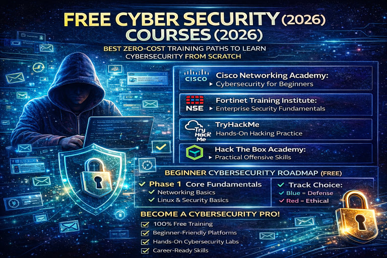 Free Cyber Security Courses (2026): The Best Zero-Cost Training Paths to Learn Cybersecurity From Scratch