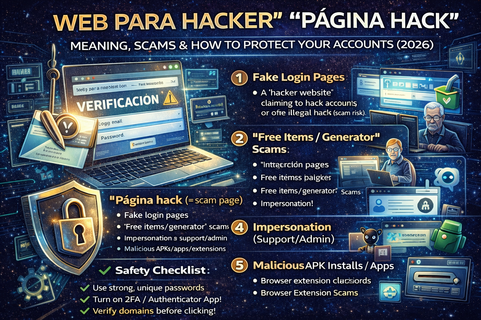 “Web para hacker” / “Página hack”: What These Terms Usually Mean, the Scams Behind Them, and How to Stay Safe (2026)
