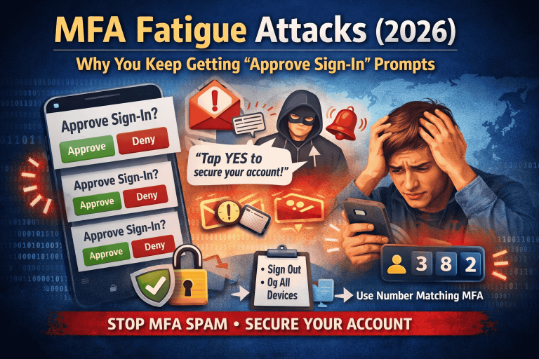 MFA Fatigue Attacks (2026): Why You Keep Getting “Approve/Yes” Prompts