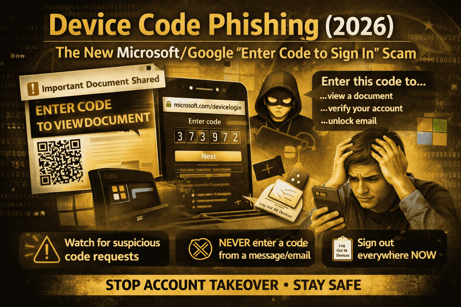 Device Code Phishing (2026): The New Microsoft/Google Login Scam