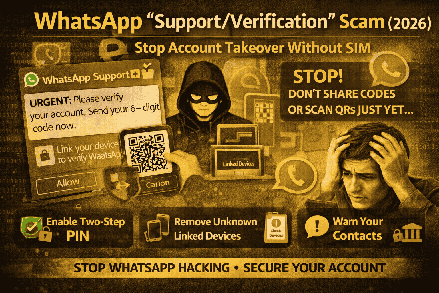 WhatsApp “Support/Verification” Scam (2026): How Scammers Take Over WhatsApp