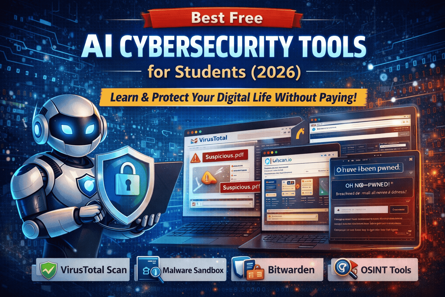 Best Free AI Cybersecurity Tools for Students (2026)
