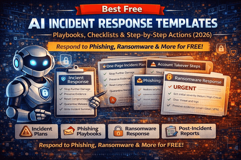 Best Free AI Incident Response Templates (2026): Playbooks and Checklists