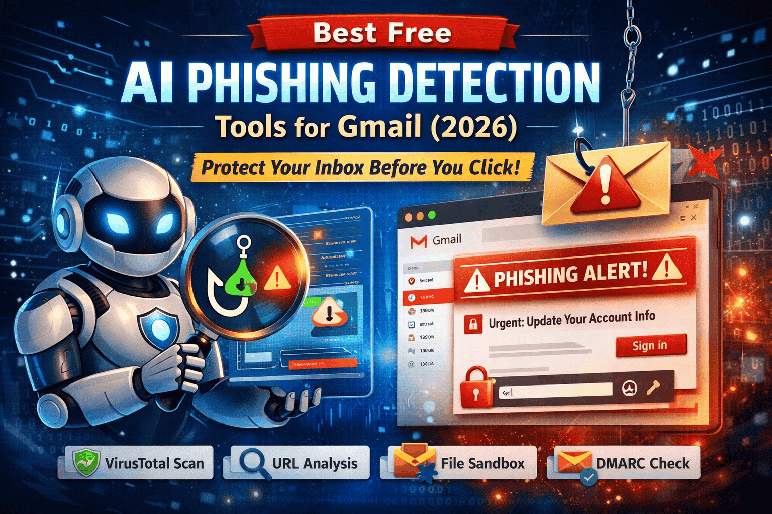 Best Free AI Phishing Detection Tools for Gmail (2026): Protect Your Inbox Before You Click