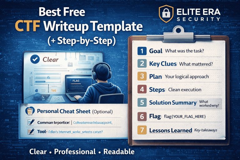 Best Free CTF Writeup Template (2026): How to Write Clear and Professional Solutions