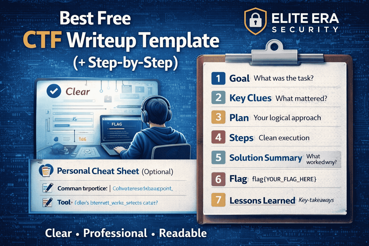 Best Free CTF Writeup Template (2026): How to Write Clear and Professional Solutions