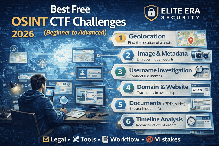 Best Free OSINT CTF Challenges (2026): Beginner to Advanced Practice