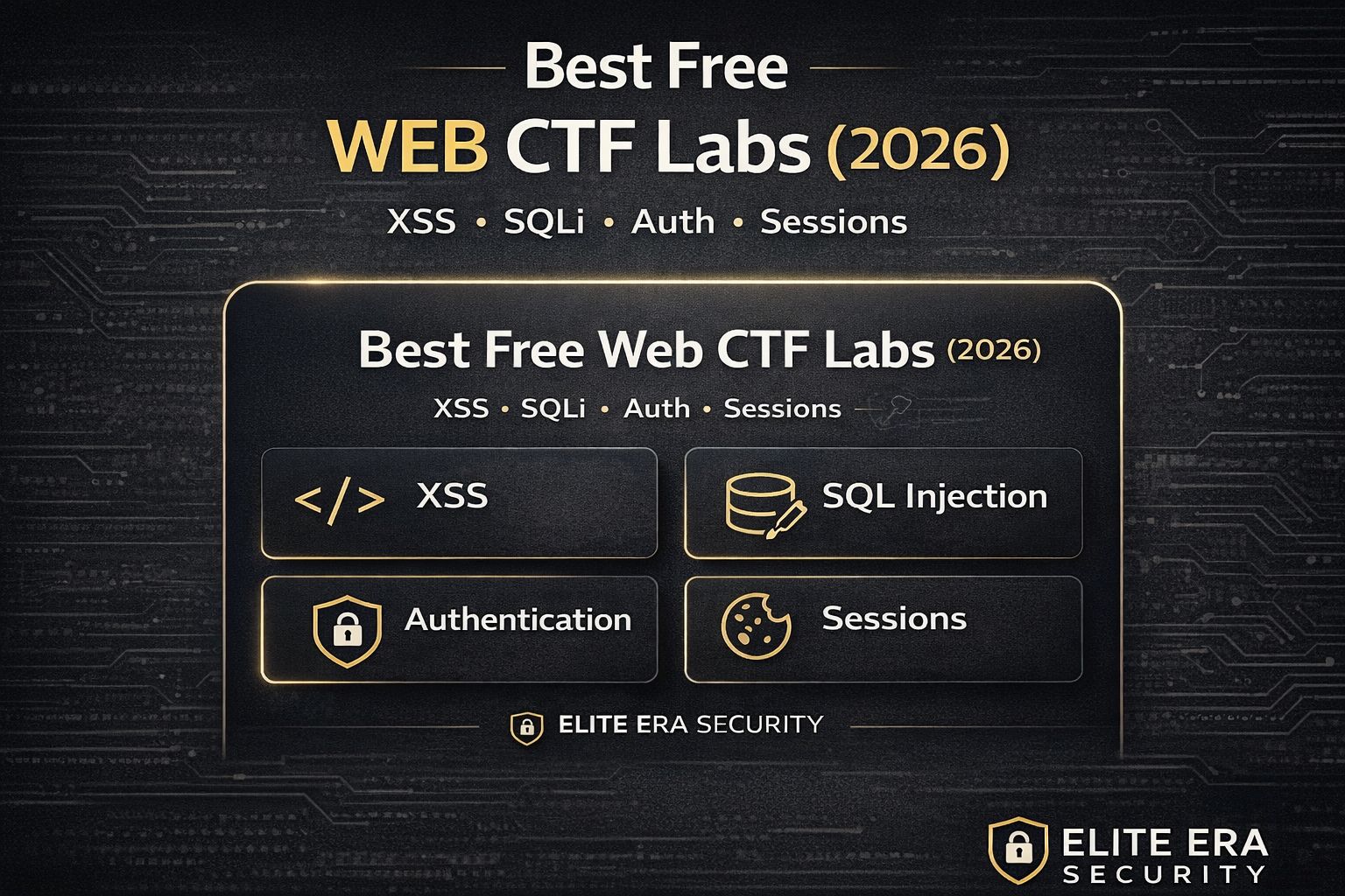 Best Free Web CTF Labs (2026): Learn XSS, SQLi, Auth and Sessions