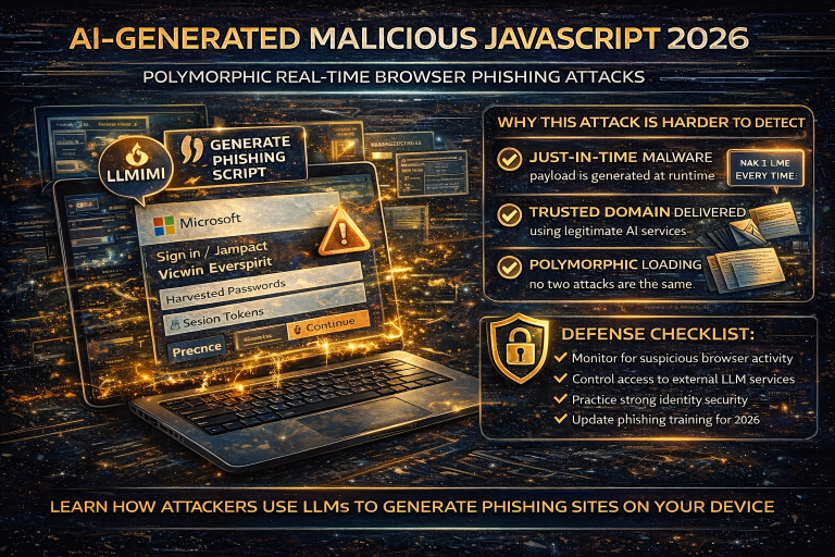 AI-Generated “Polymorphic JavaScript” Attacks in 2026: How Real-Time Browser Phishing Works and How to Defend