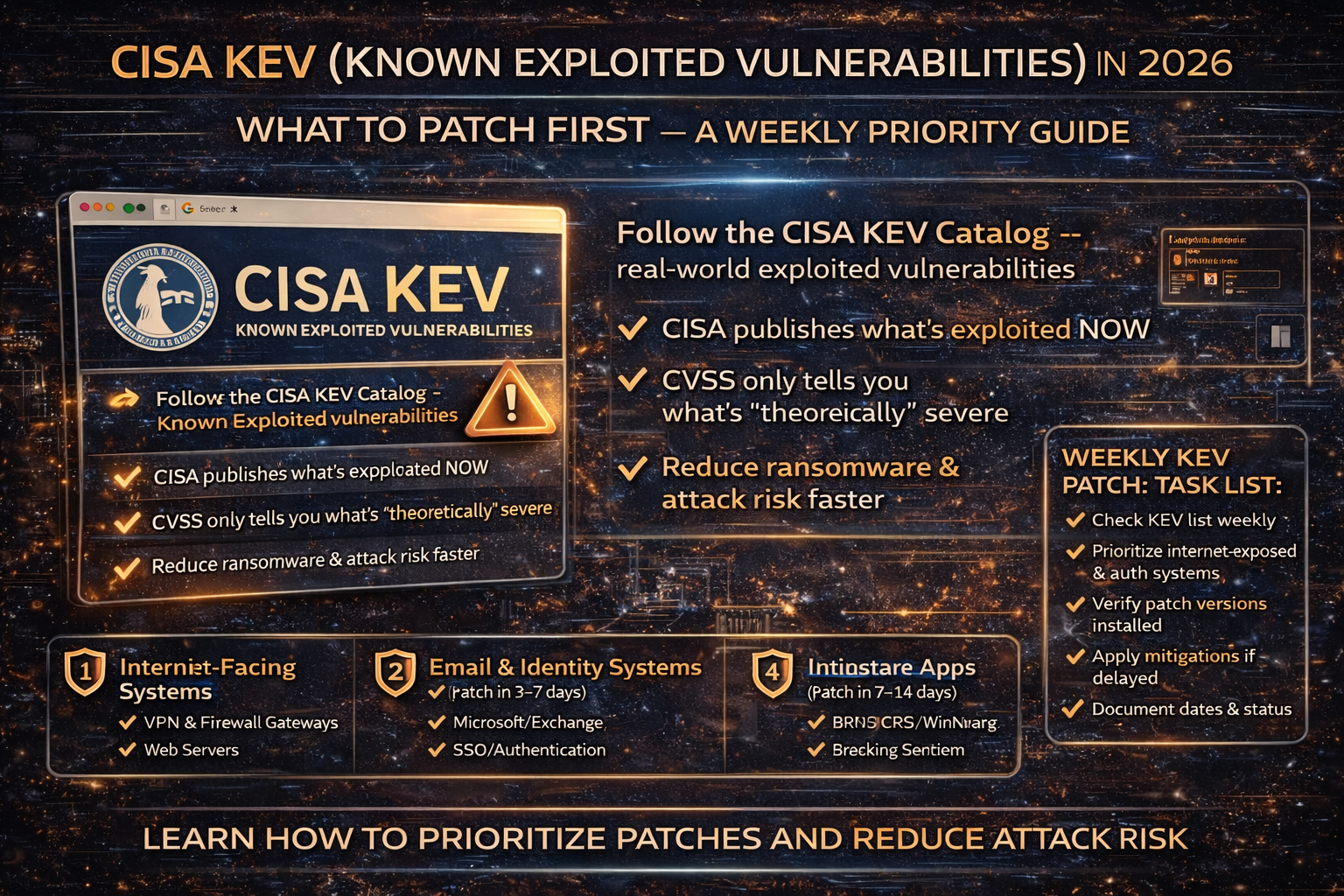 CISA KEV in 2026: What to Patch First (Weekly Priority Guide You Can Actually Follow)