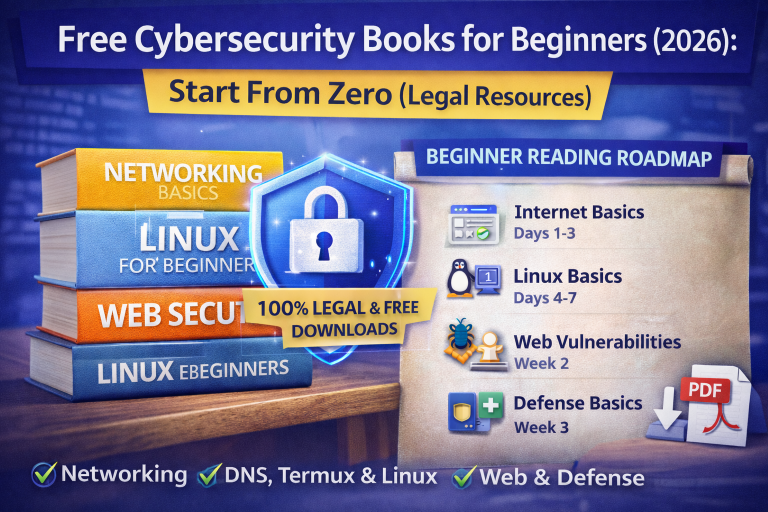 Free Cybersecurity Books for Beginners 2026: Start From Zero