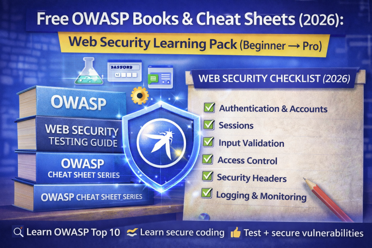 Free OWASP Books & Cheat Sheets (2026): Web Security Learning Pack