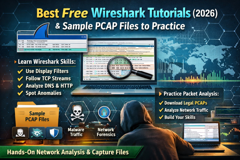 Best Free Wireshark Tutorials 2026 : Sample PCAP Files to Practice