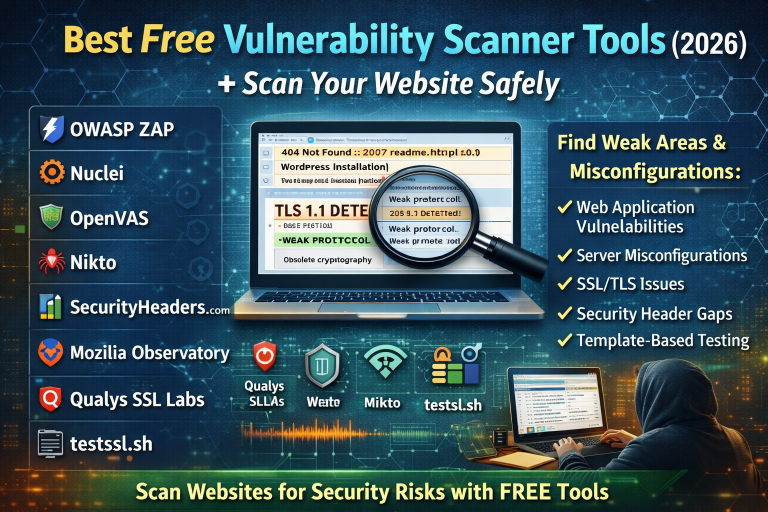 Best Free Vulnerability Scanner Tools (2026): Scan Your Website Safely