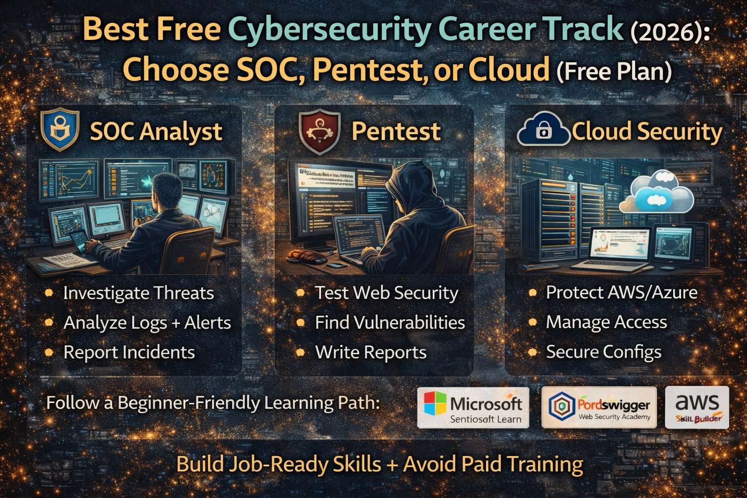 Best Free Cybersecurity Career Track 2026