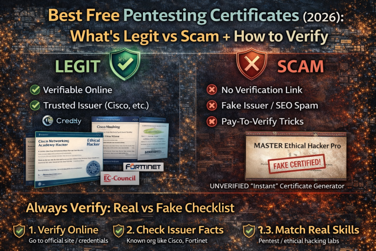 Best Free Pentesting Certificate guide in 2026