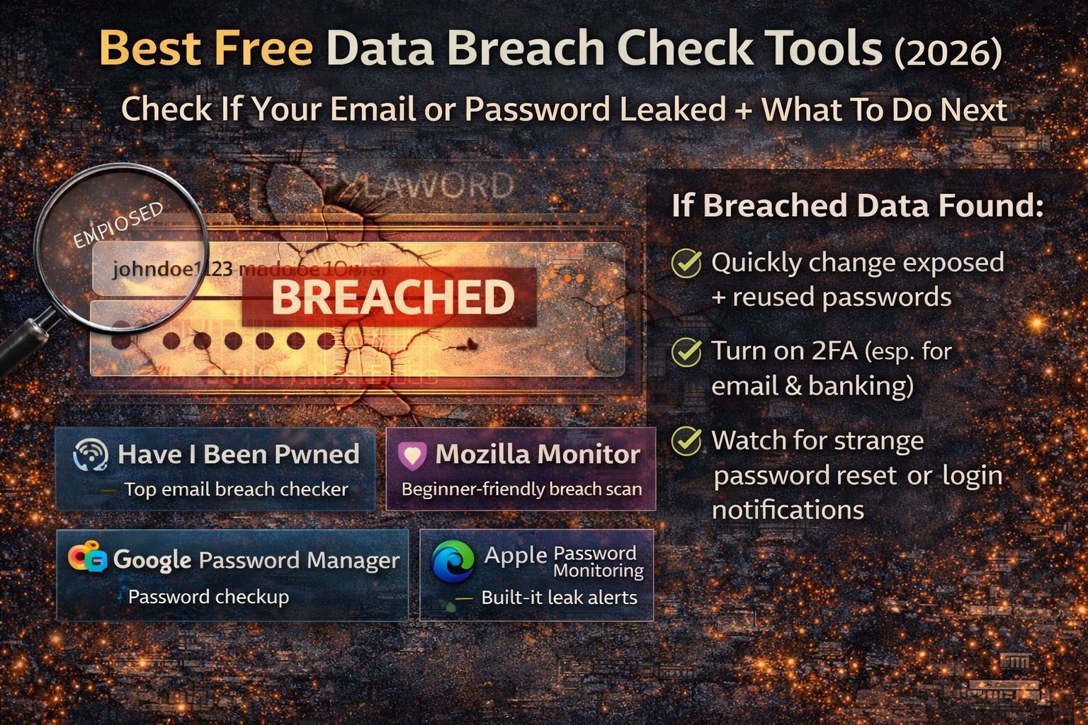 Best Free Data Breach Check Tools (2026): Elite Era Security