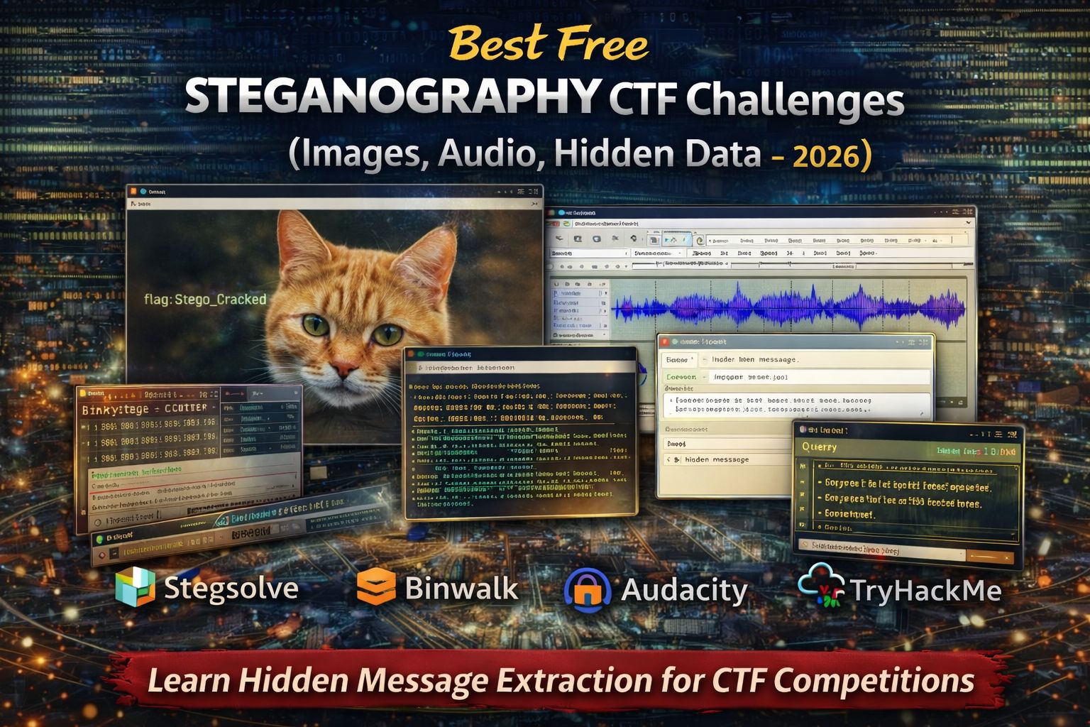 Best Free Steganography CTF Challenges (Images, Audio, Hidden Data – 2026)