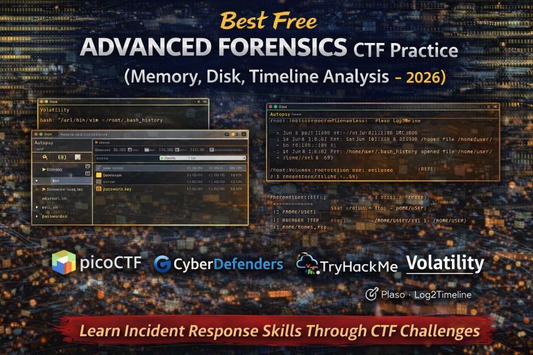 Best Free Advanced Forensics CTF Practice (Memory, Disk, Timeline Analysis – 2026)