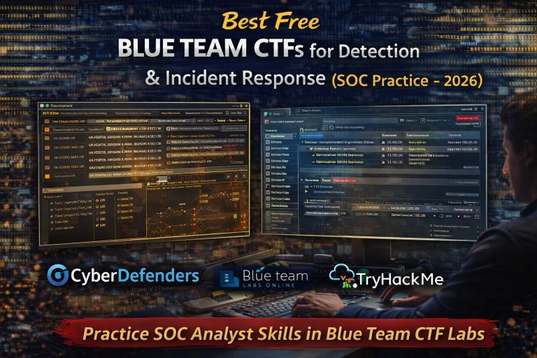 Best Free Blue Team CTFs for Detection & Incident Response (SOC Practice – 2026)